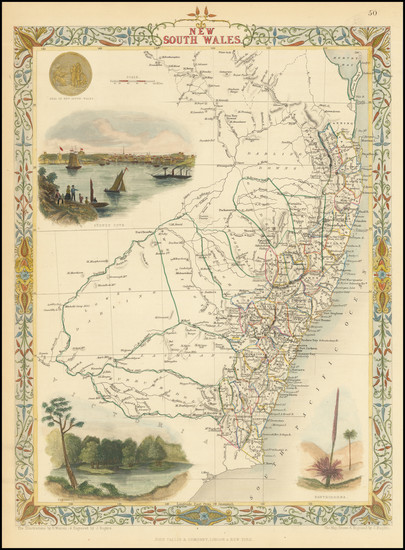 67-Australia Map By John Tallis