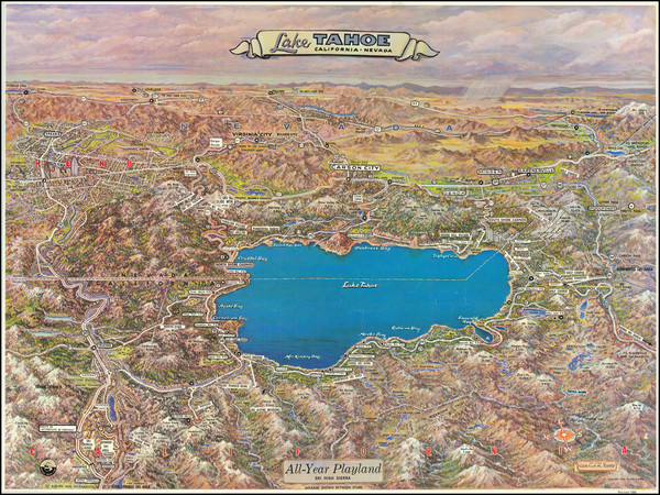 14-Nevada and California Map By Gerald  Allen Eddy