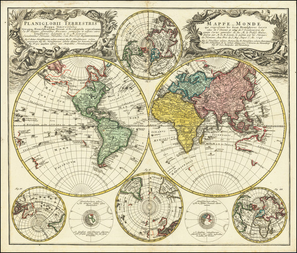 8-World Map By Homann Heirs