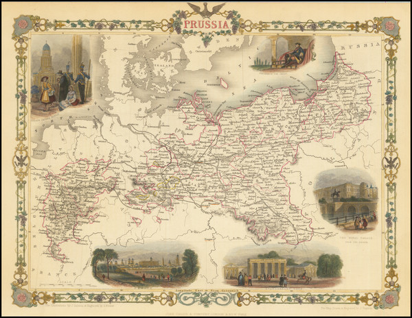 14-Baltic Countries and Germany Map By John Tallis