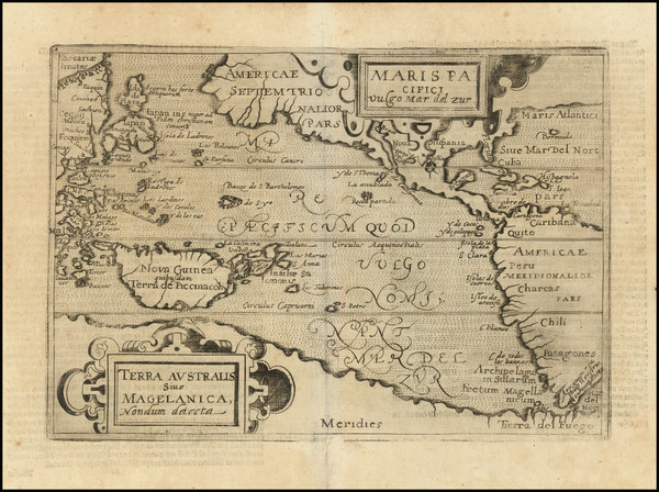 10-Australia & Oceania, Pacific, Australia, Oceania and America Map By Johannes Matalius Metel