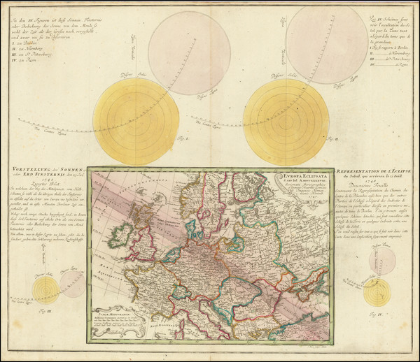 53-Europe and Celestial Maps Map By Homann Heirs