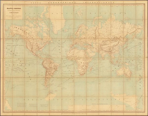 95-World Map By Dufrenoy