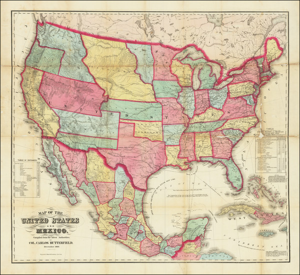 77-United States Map By Carlos Butterfield