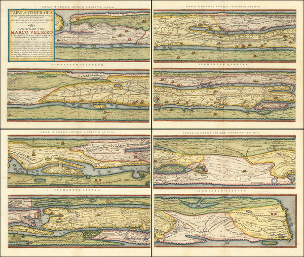 5-World and Europe Map By Abraham Ortelius / Konrad Peutinger