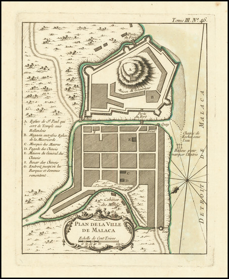 69-Southeast Asia Map By Jacques Nicolas Bellin