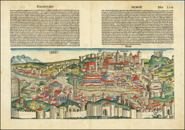 37-Rome Map By Hartmann Schedel