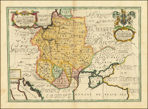 71-Poland, Hungary and Balkans Map By Edward Wells