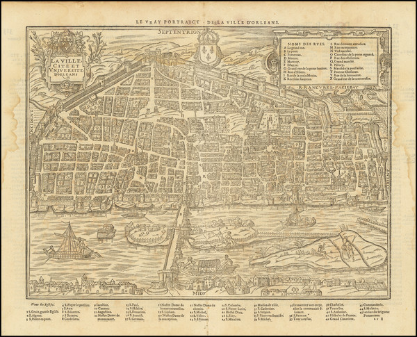 80-Centre et Pays de la Loire Map By Francois De Belleforest