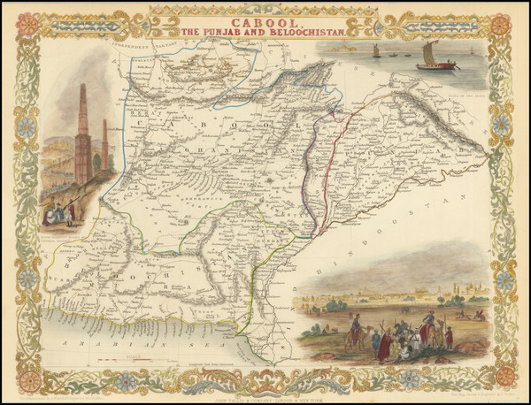 20-India, Central Asia & Caucasus and Middle East Map By John Tallis