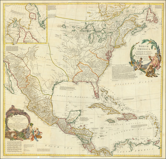 74-United States and North America Map By Richard William Seale