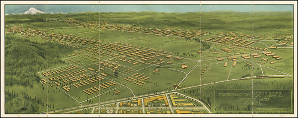 47-Washington Map By Seattle Engraving Company