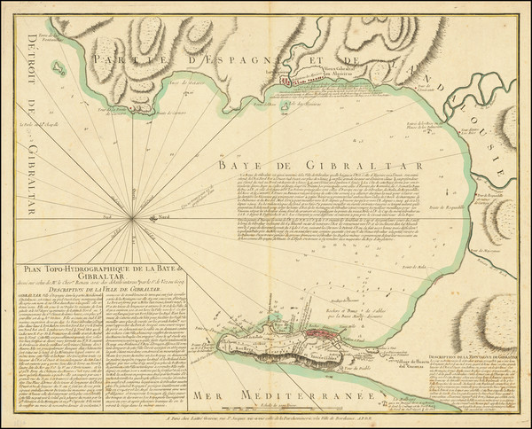 62-Gibraltar Map By Jean Lattré