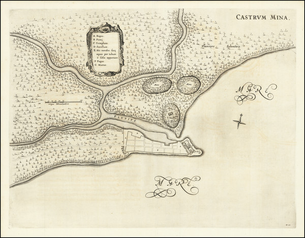 10-West Africa Map By Johannes Blaeu / Georg Marcgraf