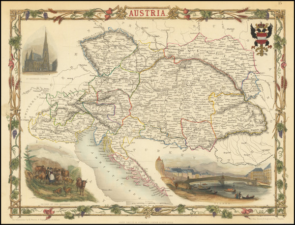 12-Austria Map By John Tallis