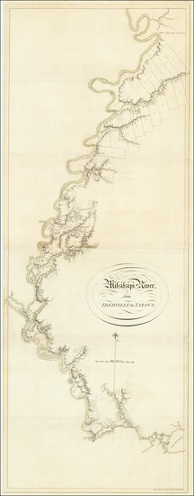 16-South, Louisiana, Mississippi and Arkansas Map By Joseph Frederick Wallet Des Barres