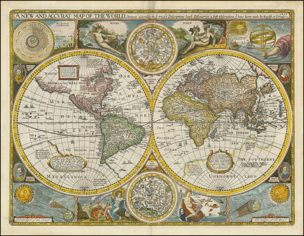 64-World Map By John Speed