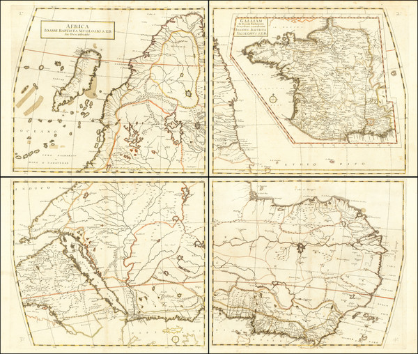 82-Africa Map By Giovanni Battista Nicolosi