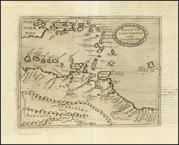 22-Caribbean, Hispaniola, Puerto Rico, Virgin Islands, Other Islands and Venezuela Map By Johannes