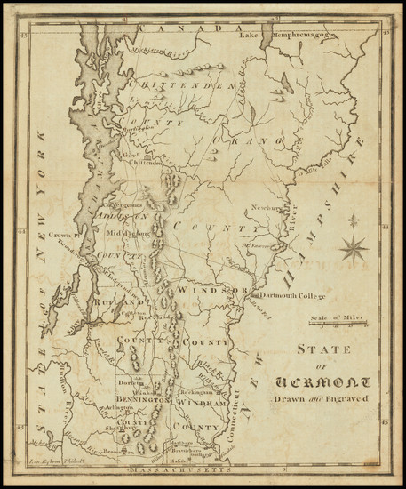 73-Vermont Map By Joseph Scott