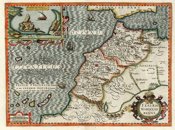 27-Africa, North Africa and West Africa Map By Jodocus Hondius