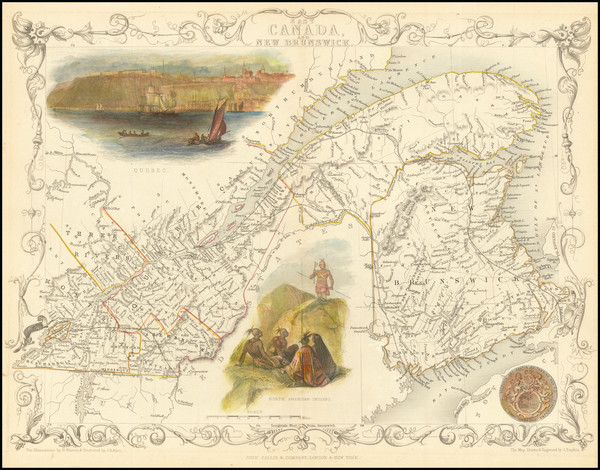 87-Canada and Eastern Canada Map By John Tallis