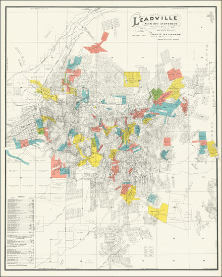 94-Colorado and Colorado Map By Charles F. Saunders