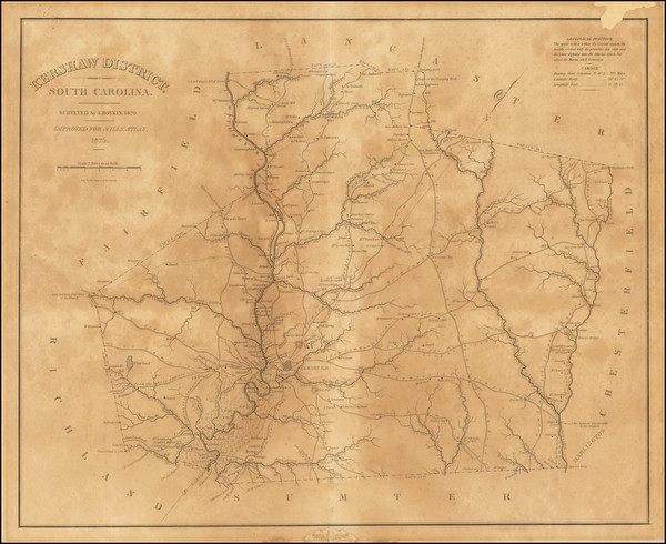 70-South Carolina Map By Robert Mills