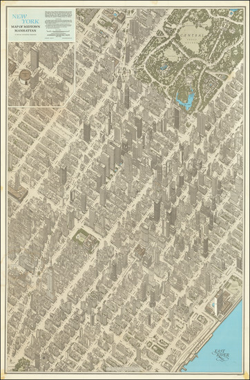 53-New York City and Pictorial Maps Map By Anderson Isometric Maps