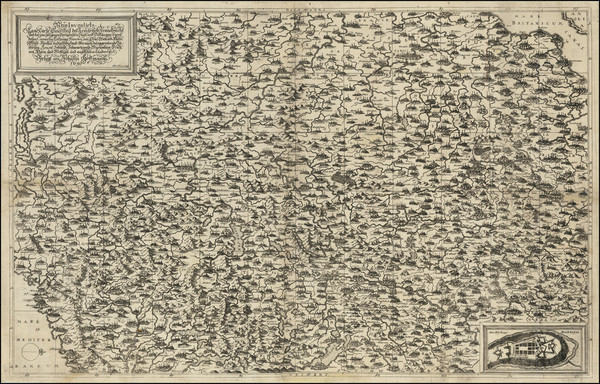 68-Belgium, Switzerland, France and Germany Map By Johann Hoffmann