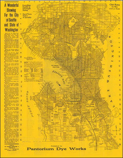 20-Washington Map By Modern Advertising & Printing Co.