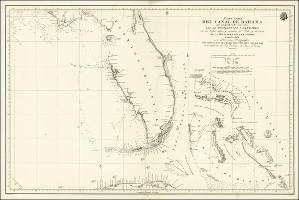 25-Florida and Bahamas Map By Direccion Hidrografica de Madrid