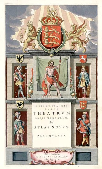 3-Curiosities Map By Willem Janszoon Blaeu