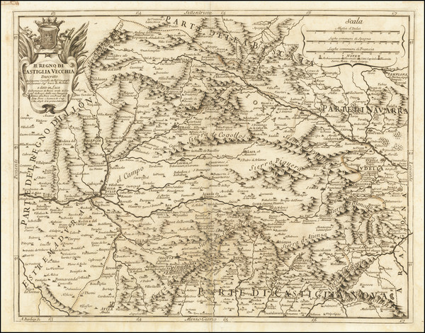 64-Spain Map By Giacomo Giovanni Rossi / Giacomo Cantelli da Vignola