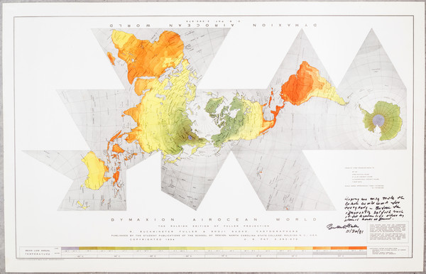 17-World Map By R. Buckminster Fuller  &  Shoji Sadao