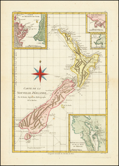 38-New Zealand Map By Rigobert Bonne
