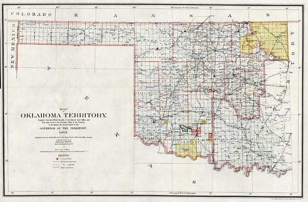 28-Plains and Southwest Map By General Land Office