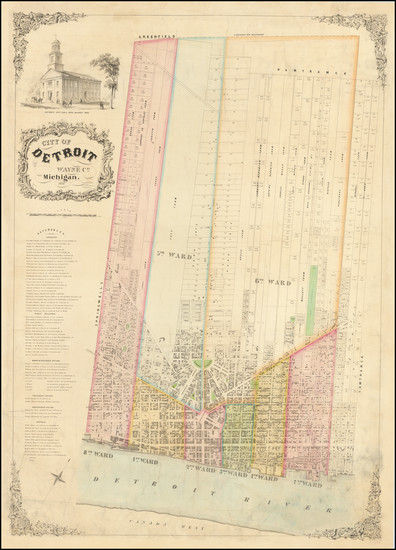 77-Michigan Map By Henry Hart