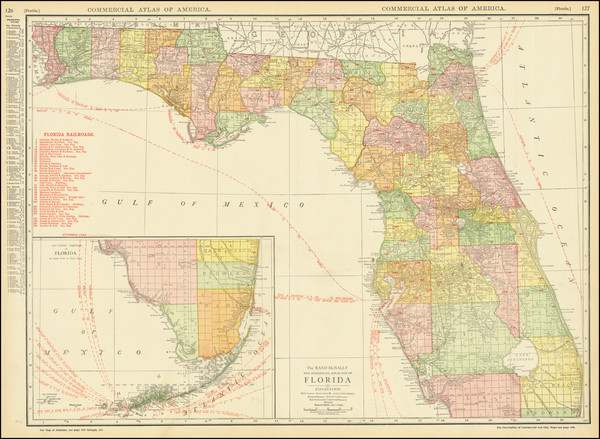 30-Florida Map By Rand McNally & Company