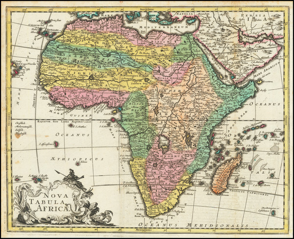 60-Africa Map By Georg Christoph Kilian