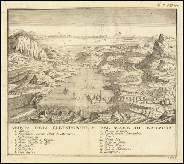 68-Turkey and Turkey & Asia Minor Map By Giambattista Albrizzi