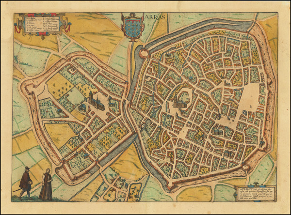 23-Other French Cities and Nord et Nord-Est Map By Georg Braun  &  Frans Hogenberg