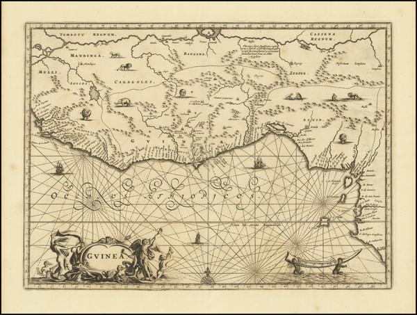 28-West Africa Map By John Ogilby