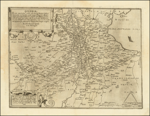 82-Netherlands Map By Gerard de Jode