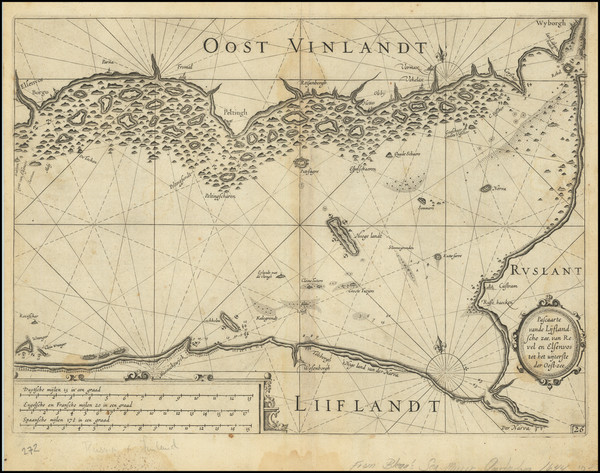 50-Russia, Baltic Countries and Finland Map By Willem Janszoon Blaeu
