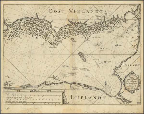 26-Russia, Baltic Countries and Finland Map By Willem Janszoon Blaeu