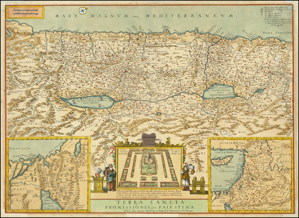 78-Holy Land Map By Jacques Lagnet