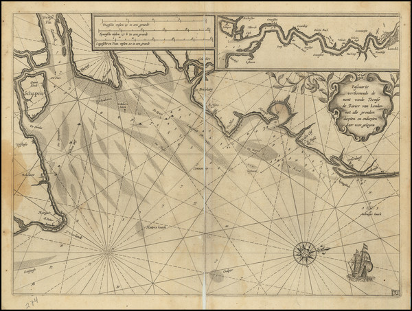 27-England and London Map By Willem Janszoon Blaeu