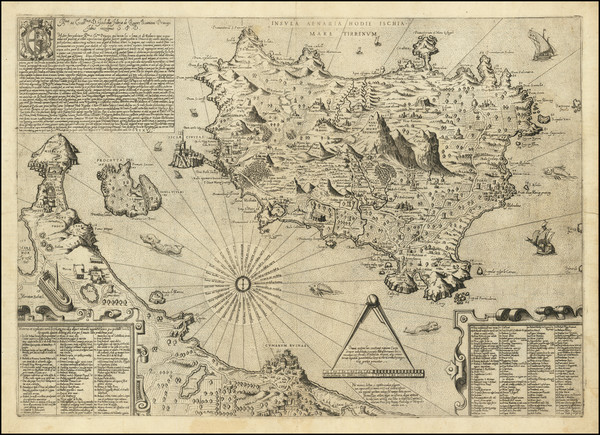 17-Southern Italy Map By Mario Cartaro  &  Giulio Iasolino