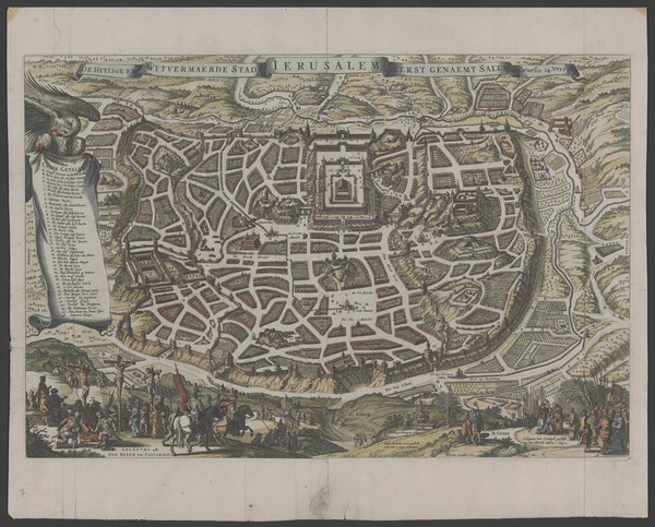 27-Holy Land Map By Nicolaes Visscher I